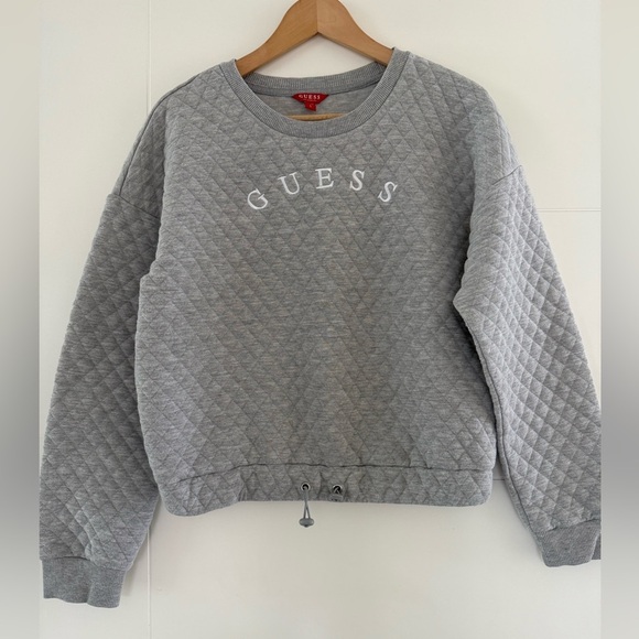 Guess Tops - Guess Quilted Sweatshirt, size large.